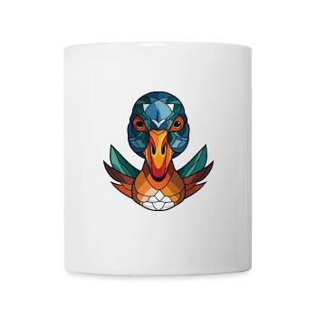 Mandarinenten-bunte Aquarell-Tierkarikatur - Tasse - Weiß - Vorne