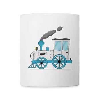 Kinderzug Eisenbahn weiß - Tasse - Weiß - Vorne