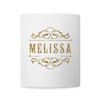 Melissa gold - Tasse - Weiß - Vorne
