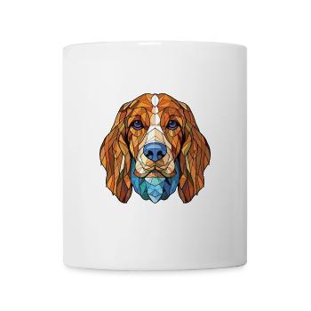 Bosnischer grobhaariger Jagdhund Hunderasse Aquarell - Tasse - Weiß - Vorne