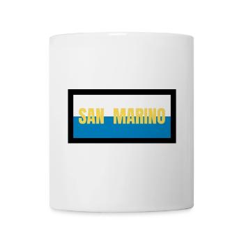 Couleurs du drapeau de Saint-Marin - Mug blanc - blanc - Devant