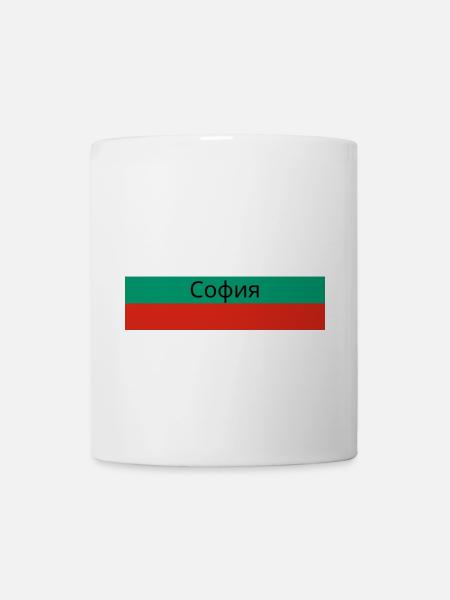Sofia City in Bulgarian Flag - Mug - white