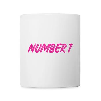 Number 1 - eins - erster - erste - 1 - Nummer 1 - Tasse - Weiß - Vorne