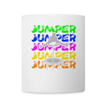 Trampolinspringen Trampolin Trampolin Trampolinspr - Tasse - Weiß - Vorne