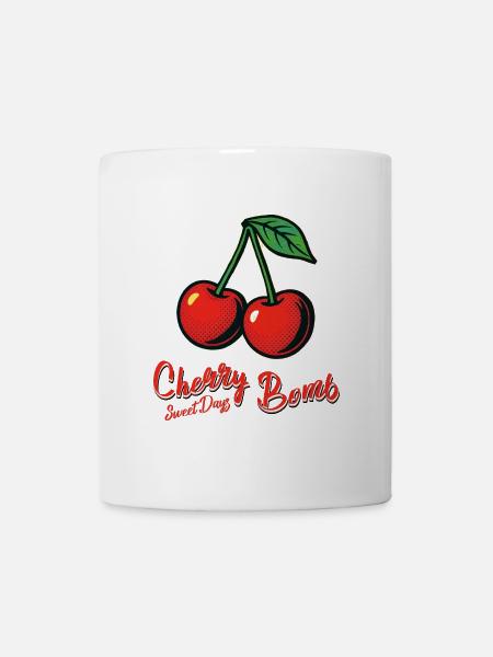 Kirsch-Mädchen - Tasse - Weiß