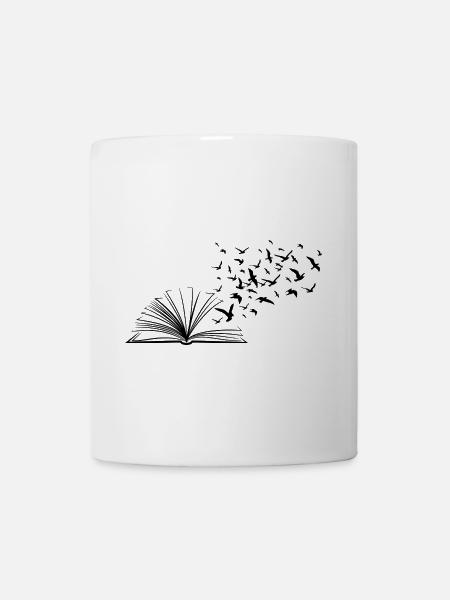 Flying pages - Tasse - Weiß