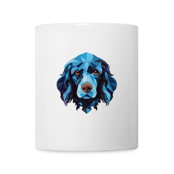 Blaue Picardie Spaniel Hunderasse buntes Aquarell - Tasse - Weiß - Vorne