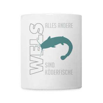 Wels angeln Waller fischen Sportfischen auf Wels - Tasse - Weiß - Vorne