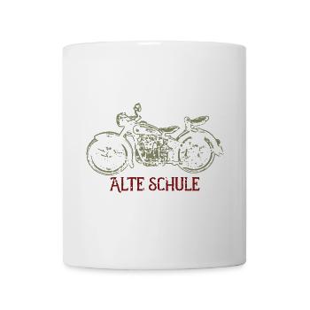 Alte Schule - Tasse - Weiß - Vorne