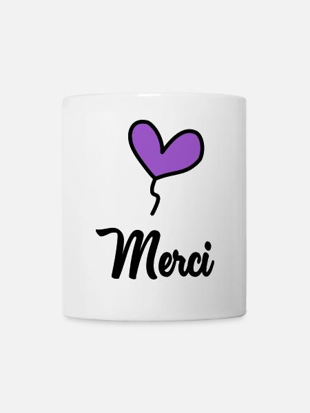 MERCI. MAÎTRESSE. MAÎTRE. MERCI MAÎTRESSE - Mug blanc - blanc