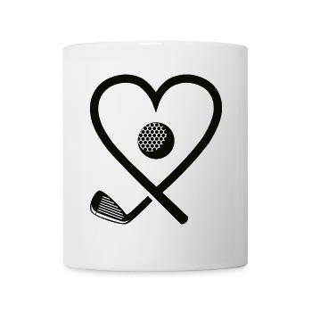 Golf Golfschläger Golfer Golfen Golfspieler - Tasse - Weiß - Vorne