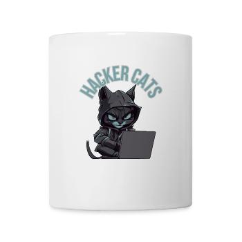 Hacker cats - Tasse - Weiß - Vorne