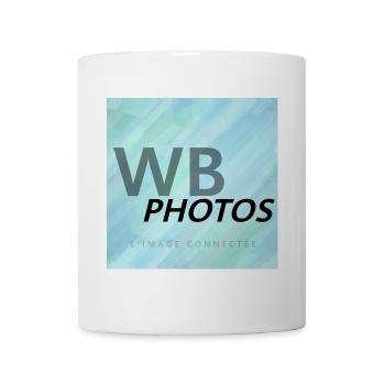 HELLBLAUES WBP-LOGO - Tasse - Weiß - Vorne