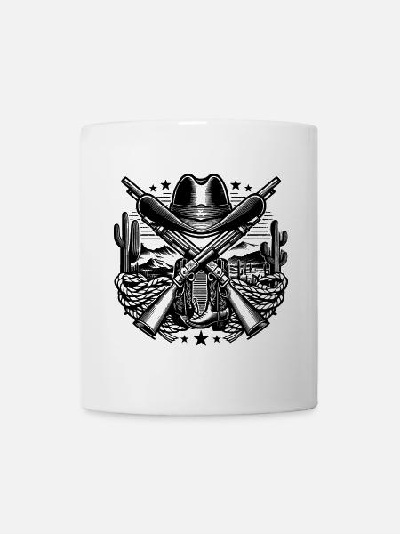 Western Logo 2 - Tasse - Weiß