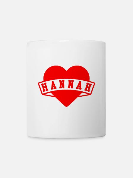 Hannah Herzen - Tasse - Weiß