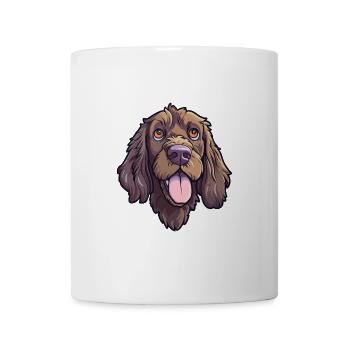 Pudelpointer Hunderasse Cartoon Kawaii Illustration - Tasse - Weiß - Vorne