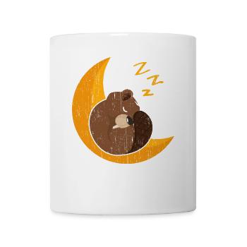 Schlafender Biber Wildtier Tier Kanada Damm Nageti - Tasse - Weiß - Vorne