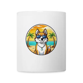 Westsibirische Laika-Hunderasse Cartoon-Sonnenbrille - Tasse - Weiß - Vorne