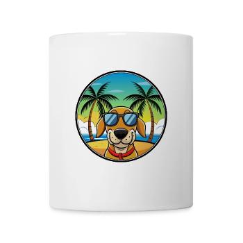 Transsilvanischer Windhund Rasse Cartoon Sonnenbrille - Tasse - Weiß - Vorne