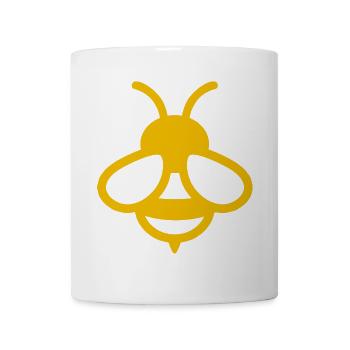 Comic Biene - Tasse - Weiß - Vorne