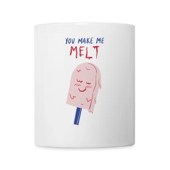 you make me melt icecream - Tasse - Weiß - Vorne