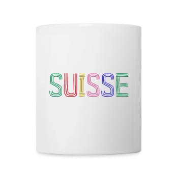 SUISSE. PAYS. GENEVE. HUMOUR. DRAPEAU. GENEVE - Mug blanc - blanc - Devant