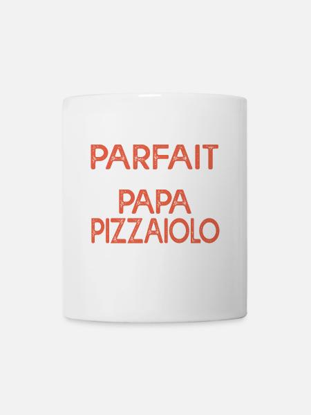 Papa Pizzaiolo Cadeau drôle pour amateur de pizza - Mug blanc - blanc