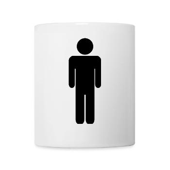 Mann - Tasse - Weiß - Vorne