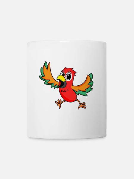 perroquet - Mug blanc - blanc