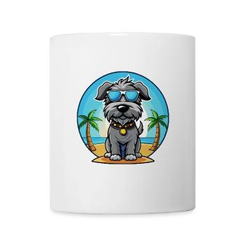 Kerry Blue Terrier Hunderasse Cartoon Sonnenbrille - Tasse - Weiß - Vorne