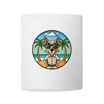 Lunettes de soleil Braque Saint Germain Dog Breed Cartoon - Mug blanc - blanc - Devant