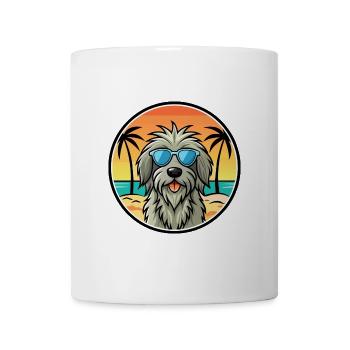 Bergamasker Schäferhund Rasse Cartoon Sonnenbrille - Tasse - Weiß - Vorne