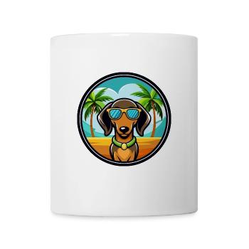 Alpine Dachsbracke Dog Breed Lunettes de soleil de dessin animé - Mug blanc - blanc - Devant