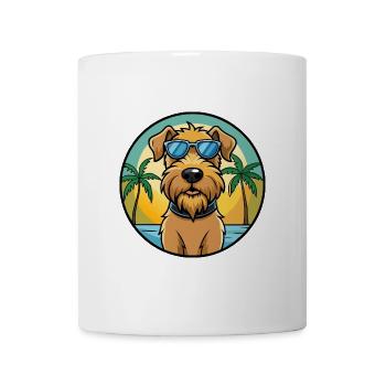 Weich beschichtete Wheaten Terrier Hunderasse Karikatur - Tasse - Weiß - Vorne
