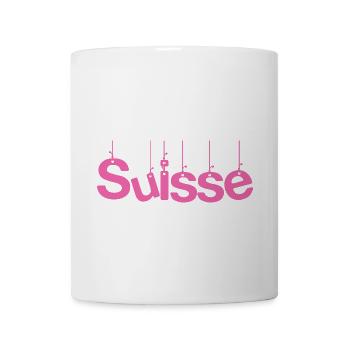 SUISSE. PAYS. GENEVE. SUISSE. HUMOUR - Mug blanc - blanc - Devant