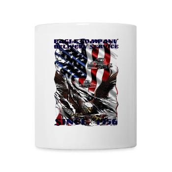 Adler Flagge Truck Motiv - Tasse - Weiß - Vorne