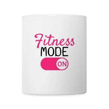 Fitness Modus An - Tasse - Weiß - Vorne