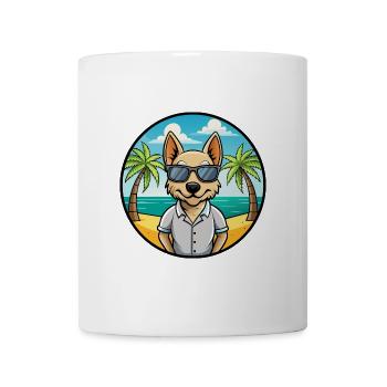 Braque Saint Germain Hunderasse Cartoon Sonnenbrille - Tasse - Weiß - Vorne