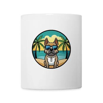Braque Du Bourbonnais Hunderasse Cartoon Sonnenbrille - Tasse - Weiß - Vorne