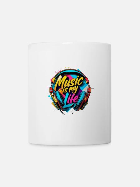 Music is my Life - Tasse - Weiß