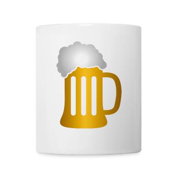 Golden Beer Krug Silhouette - Tasse - Weiß - Vorne