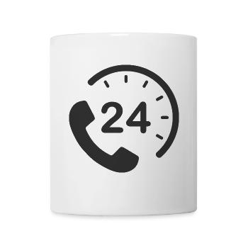 24/7 h Service - Mug - white - Front