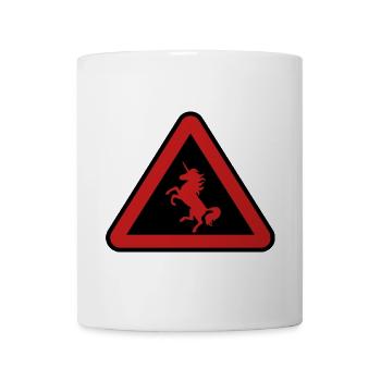 Achtung Einhorn, Gefahr - Tasse - Weiß - Vorne
