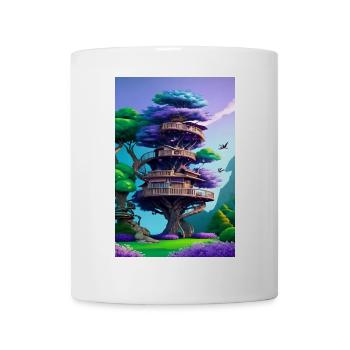 Treehouse Purple - Tasse - Weiß - Vorne