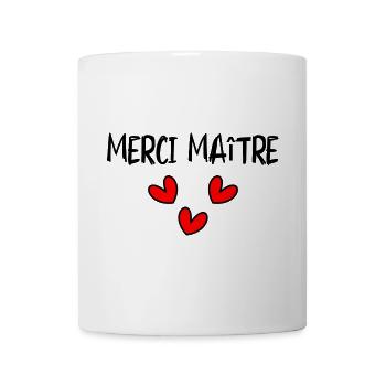 MEISTER. MEISTER. VIELEN DANK. DANKE, MEISTER. MEISTER - Tasse - Weiß - Vorne