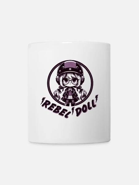Rebellische Puppe - Tasse - Weiß