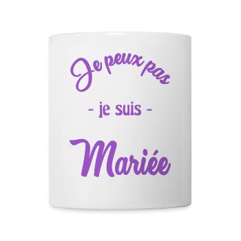 HOCHZEIT. PAAR. ICH HABE GERADE GEHEIRATET. Junggesellinnenabschied - Tasse - Weiß - Vorne