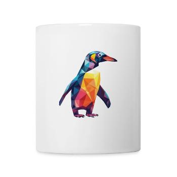 Pinguin Bunte Aquarell-Tierillustration - Tasse - Weiß - Vorne