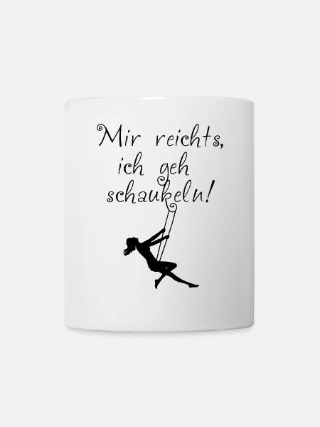 Enough for me, I go swinging! - Mug - white