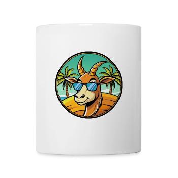 Antelope Funny Cartoon Summer Beach Sunglasses - Mug - white - Front